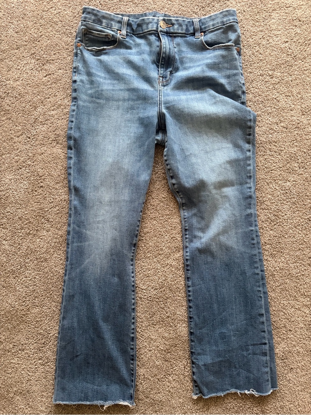 American Eagle Outfitters Light Blue Straight-Leg Jeans
